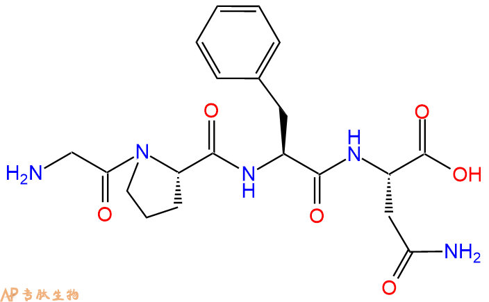 专肽生物产品H2N-Gly-Pro-Phe-Asn-OH