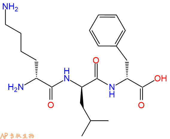 专肽生物产品H2N-DLys-DLeu-DPhe-OH