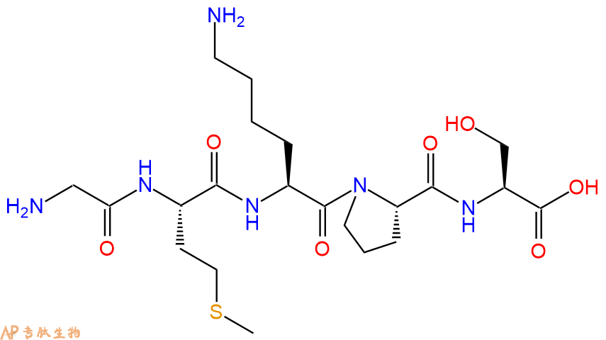 专肽生物产品H2N-Gly-Met-Lys-Pro-Ser-OH