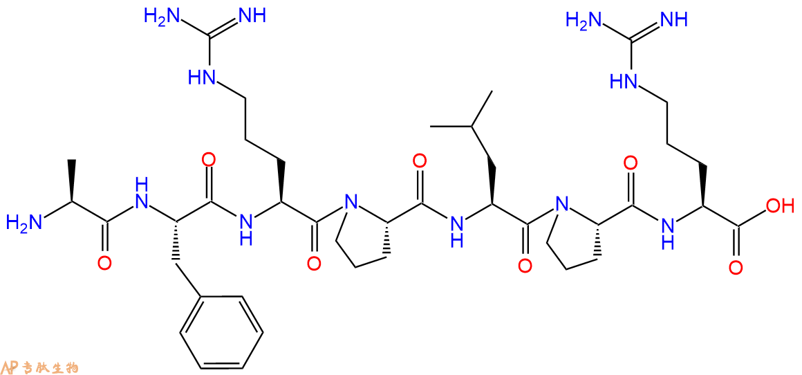 专肽生物产品H2N-Ala-Phe-Arg-Pro-Leu-Pro-Arg-OH