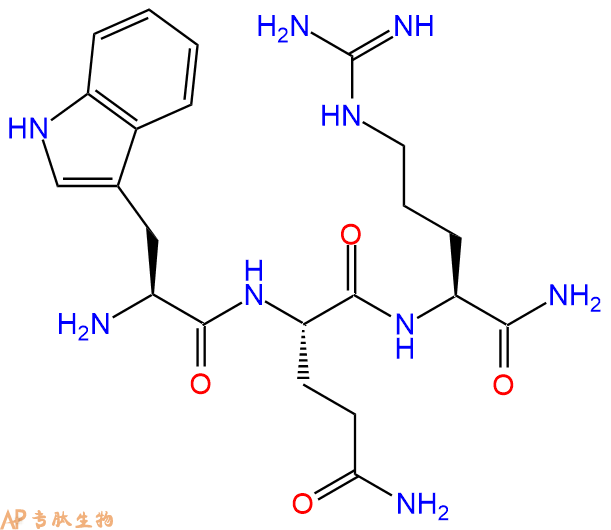 专肽生物产品H2N-Trp-Gln-Arg-CONH2