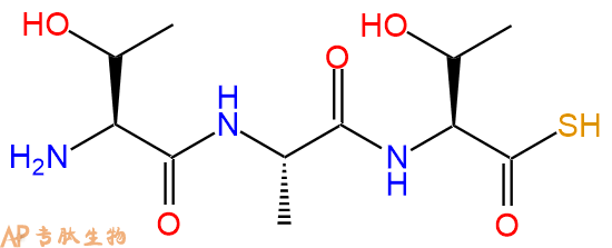 专肽生物产品H2N-Thr-Ala-Thr-SH