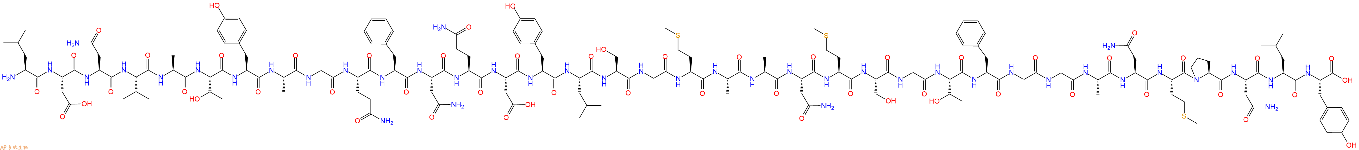 专肽生物产品H2N-Leu-Asp-Asn-Val-Ala-Thr-Tyr-Ala-Gly-Gln-Phe-Asn-Gln-Asp-Tyr-Leu-Ser-Gly-Met-Ala-Ala-Asn-Met-Ser-Gly-Thr-Phe-Gly-Gly-Ala-Asn-Met-Pro-Asn-Leu-Tyr-OH