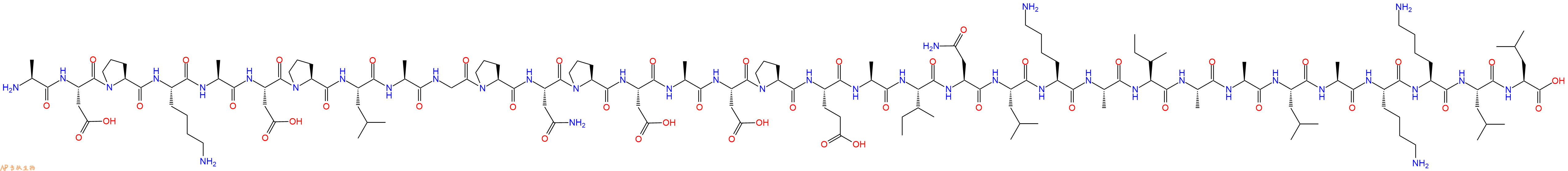 专肽生物产品H2N-Ala-Asp-Pro-Lys-Ala-Asp-Pro-Leu-Ala-Gly-Pro-Asn-Pro-Asp-Ala-Asp-Pro-Glu-Ala-Ile-Asn-Leu-Lys-Ala-Ile-Ala-Ala-Leu-Ala-Lys-Lys-Leu-Leu-OH