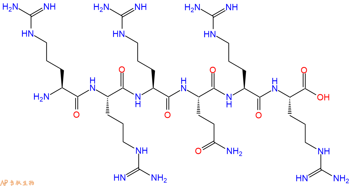 专肽生物产品H2N-Arg-Arg-Arg-Gln-Arg-Arg-OH