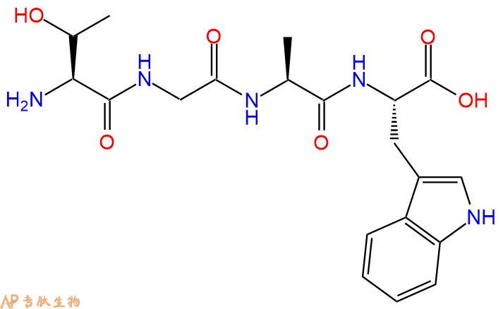 专肽生物产品H2N-Thr-Gly-Ala-Trp-OH