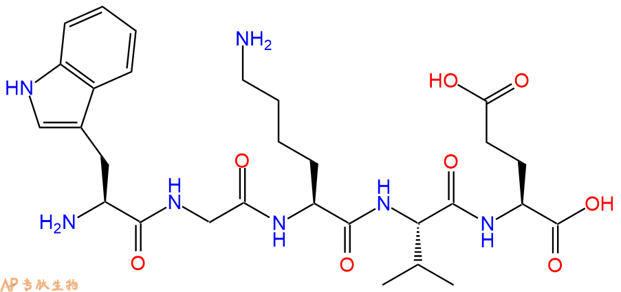 专肽生物产品H2N-Trp-Gly-Lys-Val-Glu-OH