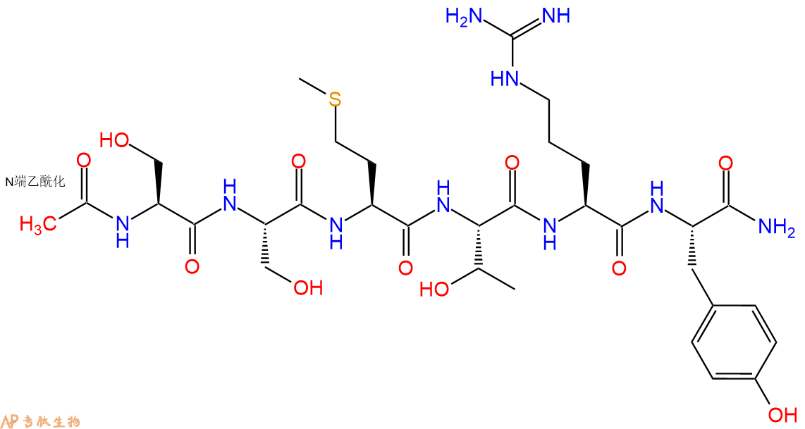 专肽生物产品Ac-Ser-Ser-Met-Thr-Arg-Tyr-CONH2