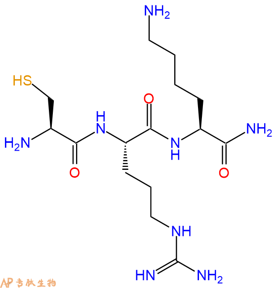 专肽生物产品H2N-Cys-Arg-Lys-CONH2