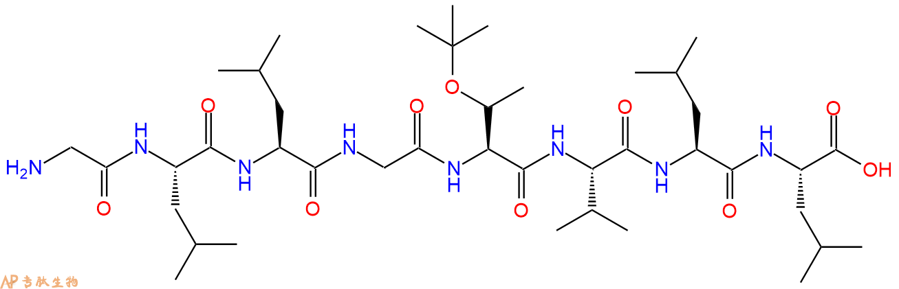专肽生物产品H2N-Gly-Leu-Leu-Gly-Thr(tBu)-Val-Leu-Leu-OH