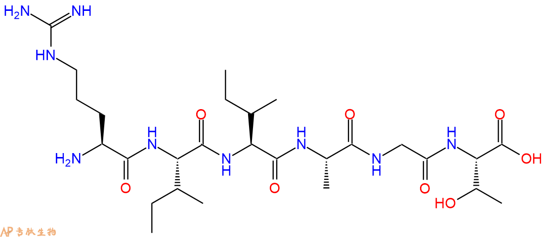 专肽生物产品H2N-Arg-Ile-Ile-Ala-Gly-Thr-OH