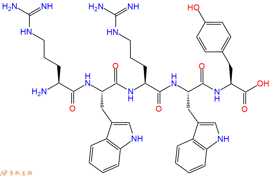 专肽生物产品H2N-Arg-Trp-Arg-Trp-Tyr-OH