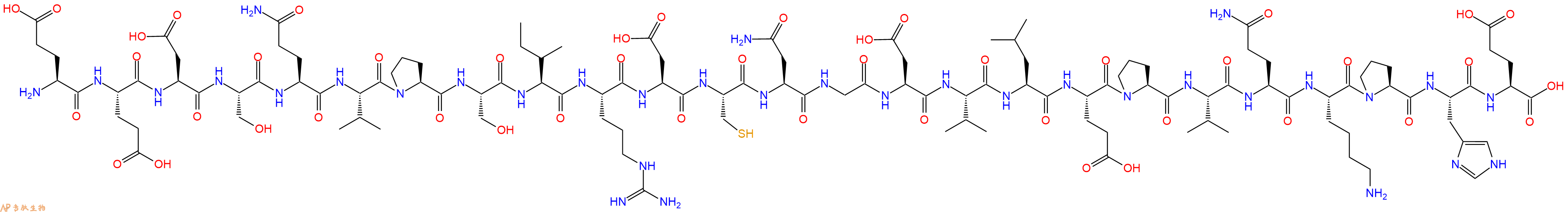专肽生物产品H2N-Glu-Glu-Asp-Ser-Gln-Val-Pro-Ser-Ile-Arg-Asp-Cys-Asn-Gly-Asp-Val-Leu-Glu-Pro-Val-Gln-Lys-Pro-His-Glu-OH