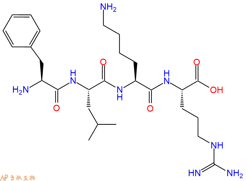 专肽生物产品H2N-Phe-Leu-Lys-Arg-OH