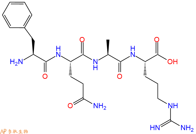 专肽生物产品H2N-Phe-Gln-Ala-Arg-OH