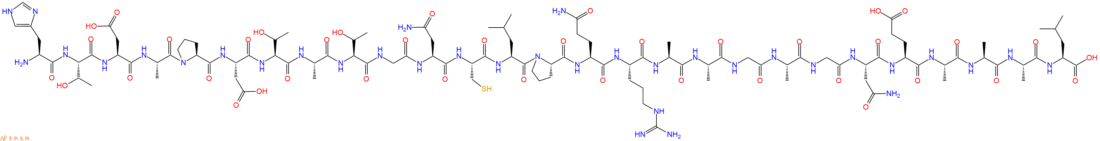 专肽生物产品H2N-His-Thr-Asp-Ala-Pro-Asp-Thr-Ala-Thr-Gly-Asn-Cys-Leu-Pro-Gln-Arg-Ala-Ala-Gly-Ala-Gly-Asn-Glu-Ala-Ala-Ala-Leu-OH