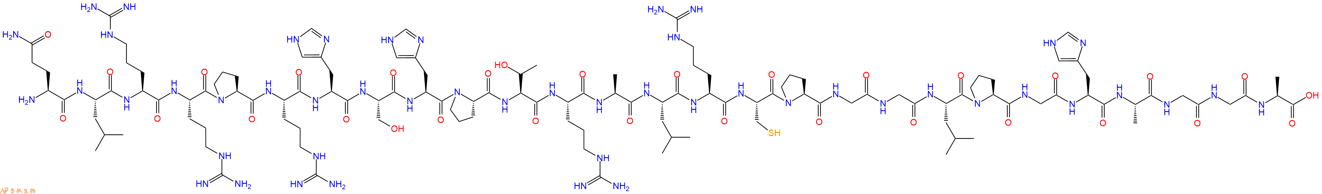 专肽生物产品H2N-Gln-Leu-Arg-Arg-Pro-Arg-His-Ser-His-Pro-Thr-Arg-Ala-Leu-Arg-Cys-Pro-Gly-Gly-Leu-Pro-Gly-His-Ala-Gly-Gly-Ala-OH