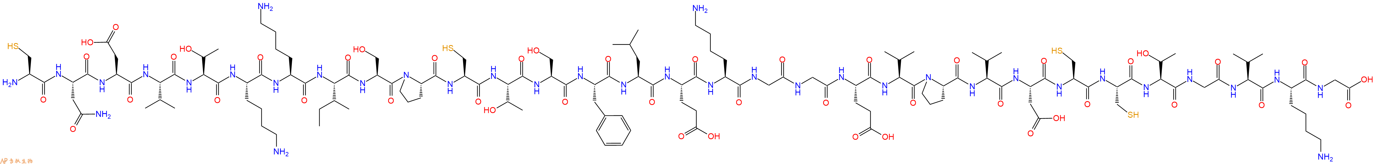 专肽生物产品H2N-Cys-Asn-Asp-Val-Thr-Lys-Lys-Ile-Ser-Pro-Cys-Thr-Ser-Phe-Leu-Glu-Lys-Gly-Gly-Glu-Val-Pro-Val-Asp-Cys-Cys-Thr-Gly-Val-Lys-Gly-OH