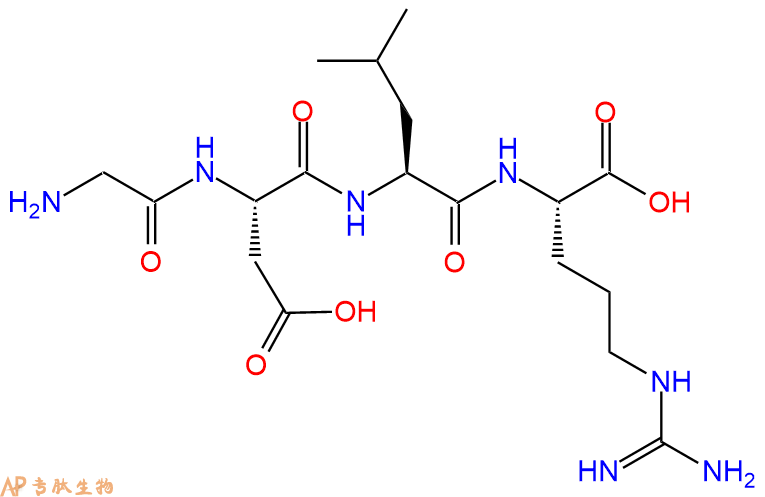 专肽生物产品H2N-Gly-Asp-Leu-Arg-OH