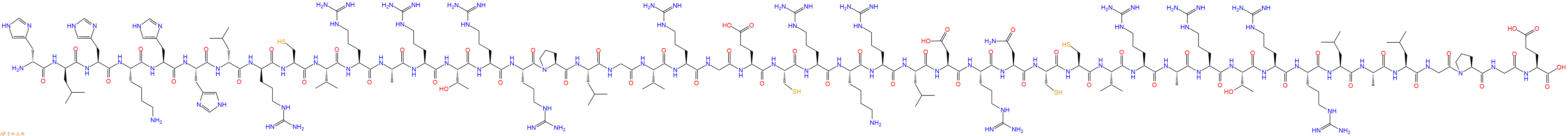 专肽生物产品H2N-DHis-DLeu-His-Lys-His-His-DLeu-DArg-Cys-Val-Arg-Ala-Arg-Thr-Arg-Arg-Pro-Leu-Gly-Val-Arg-Gly-Glu-Cys-Arg-Lys-Arg-Leu-Asp-Arg-Asn-Cys-Cys-Val-Arg-Ala-Arg-Thr-Arg-Arg-Leu-Ala-Leu-Gly-Pro-Gly-Glu-OH