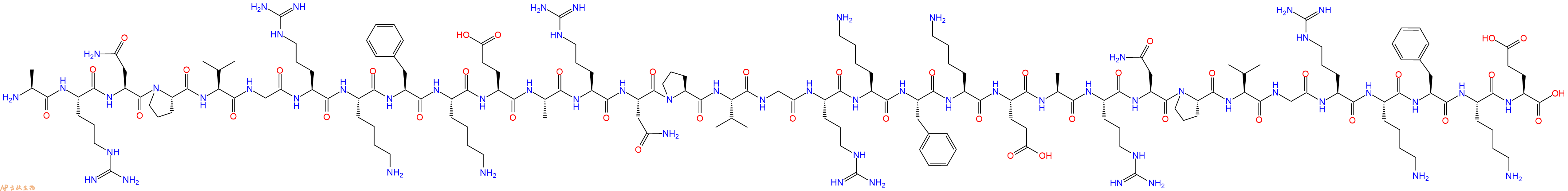 专肽生物产品H2N-Ala-Arg-Asn-Pro-Val-Gly-Arg-Lys-Phe-Lys-Glu-Ala-Arg-Asn-Pro-Val-Gly-Arg-Lys-Phe-Lys-Glu-Ala-Arg-Asn-Pro-Val-Gly-Arg-Lys-Phe-Lys-Glu-OH