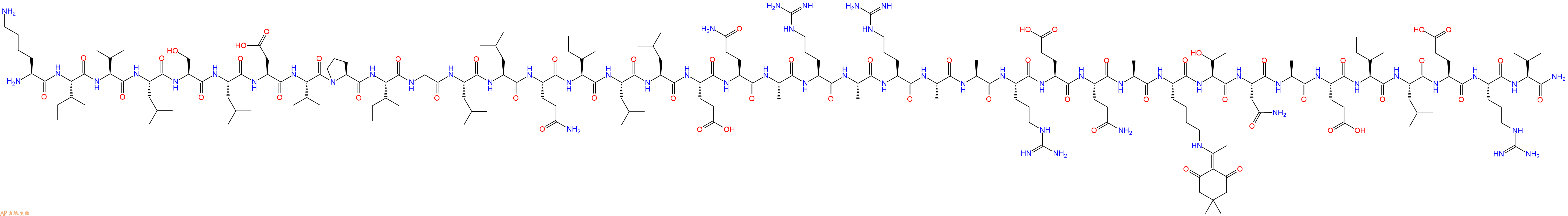专肽生物产品H2N-Lys-Ile-Val-Leu-Ser-Leu-Asp-Val-Pro-Ile-Gly-Leu-Leu-Gln-Ile-Leu-Leu-Glu-Gln-Ala-Arg-Ala-Arg-Ala-Ala-Arg-Glu-Gln-Ala-Lys(Dde)-Thr-Asn-Ala-Glu-Ile-Leu-Glu-Arg-Val-CONH2