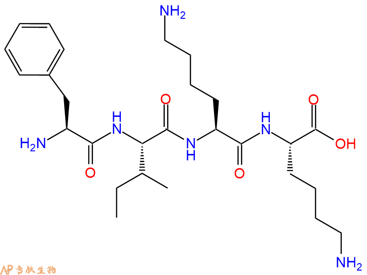 专肽生物产品H2N-Phe-Ile-Lys-Lys-OH