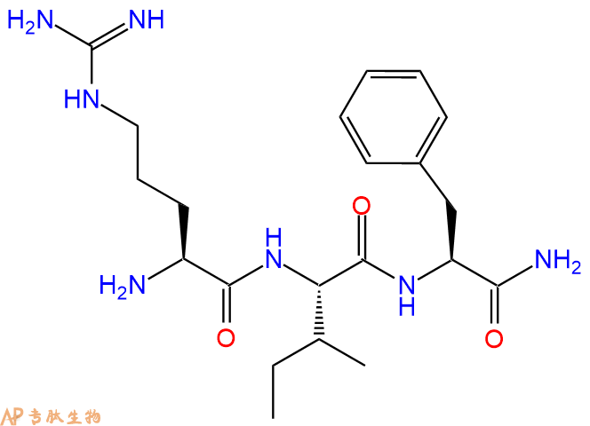 专肽生物产品H2N-Arg-Ile-Phe-CONH2