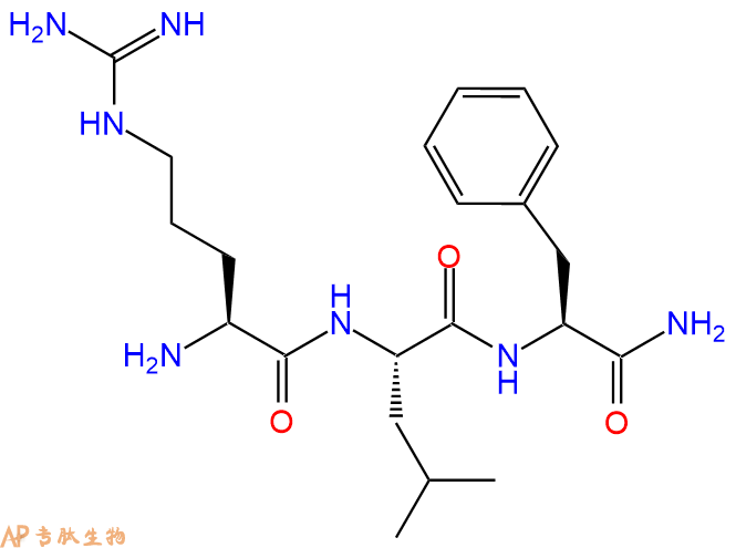 专肽生物产品H2N-Arg-Leu-Phe-CONH2