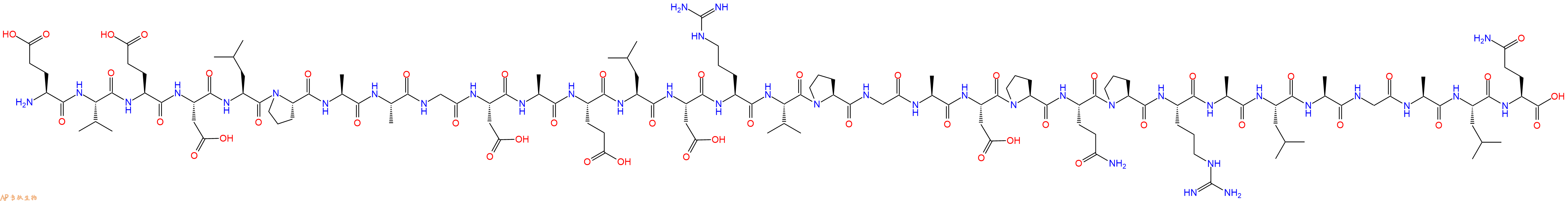 专肽生物产品H2N-Glu-Val-Glu-Asp-Leu-Pro-Ala-Ala-Gly-Asp-Ala-Glu-Leu-Asp-Arg-Val-Pro-Gly-Ala-Asp-Pro-Gln-Pro-Arg-Ala-Leu-Ala-Gly-Ala-Leu-Gln-OH