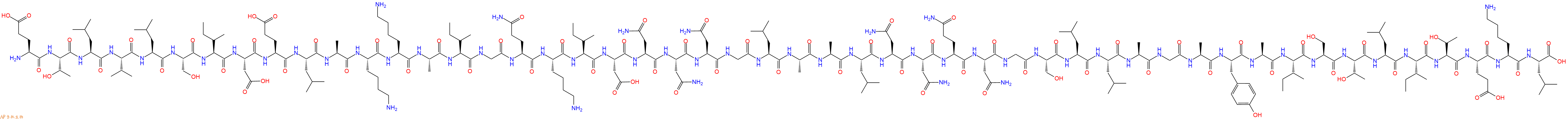 专肽生物产品H2N-Glu-Thr-Leu-Val-Leu-Ser-Ile-Asp-Glu-Leu-Ala-Lys-Lys-Ala-Ile-Gly-Gln-Lys-Ile-Asp-Asn-Asn-Asn-Gly-Leu-Ala-Ala-Leu-Asn-Asn-Gln-Asn-Gly-Ser-Leu-Leu-Ala-Gly-Ala-Tyr-Ala-Ile-Ser-Thr-Leu-Ile-Thr-Glu-Lys-Leu-OH