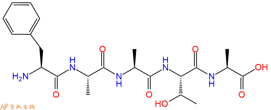 专肽生物产品H2N-Phe-Ala-Ala-Thr-Ala-OH