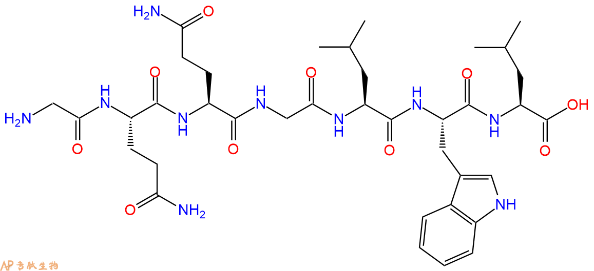 专肽生物产品H2N-Gly-Gln-Gln-Gly-Leu-Trp-Leu-OH