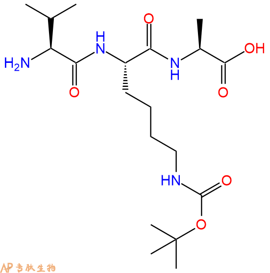 专肽生物产品H2N-Val-Lys(Boc)-Ala-OH
