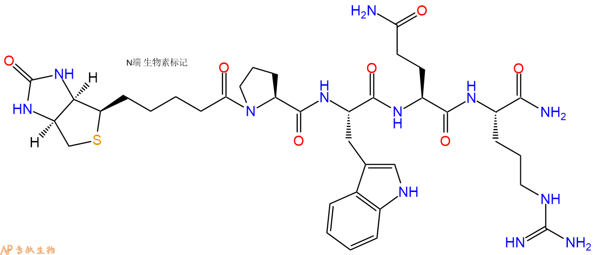 专肽生物产品Biotinyl-Pro-Trp-Gln-Arg-CONH2