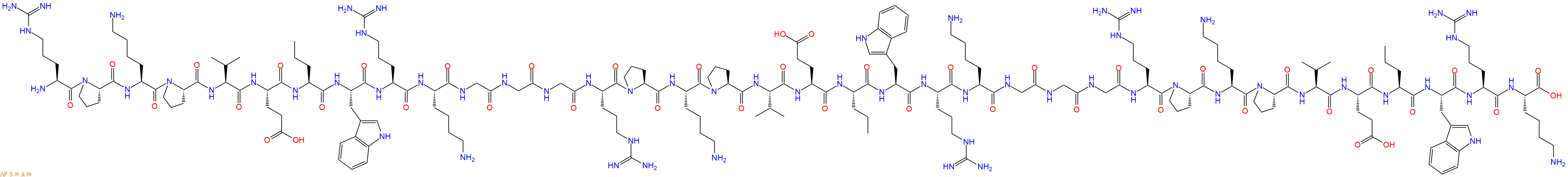 专肽生物产品H2N-Arg-Pro-Lys-Pro-Val-Glu-Nva-Trp-Arg-Lys-Gly-Gly-Gly-Arg-Pro-Lys-Pro-Val-Glu-Nva-Trp-Arg-Lys-Gly-Gly-Gly-Arg-Pro-Lys-Pro-Val-Glu-Nva-Trp-Arg-Lys-OH