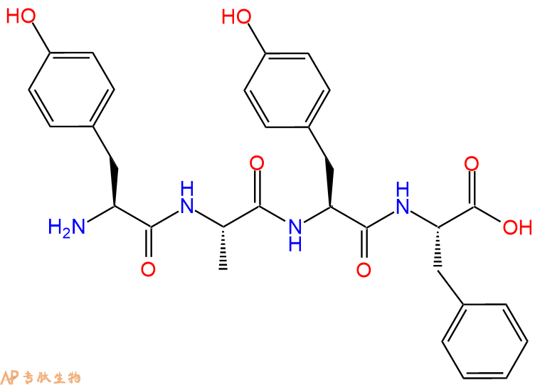 专肽生物产品H2N-Tyr-Ala-Tyr-Phe-OH