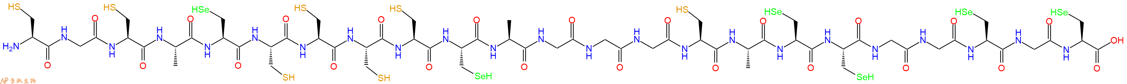 专肽生物产品H2N-Cys-Gly-Cys-Ala-Sec-Cys-Cys-Cys-Cys-Sec-Ala-Gly-Gly-Gly-Cys-Ala-Sec-Sec-Gly-Gly-Sec-Gly-Sec-OH