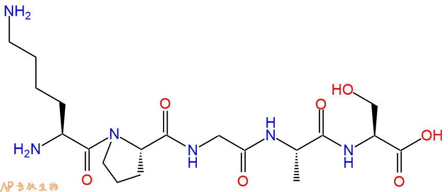 专肽生物产品H2N-Lys-Pro-Gly-Ala-Ser-OH