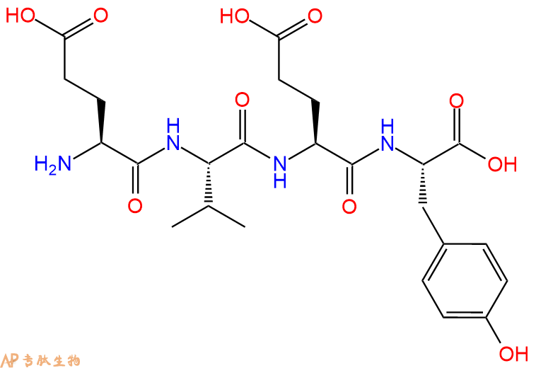 专肽生物产品H2N-Glu-Val-Glu-Tyr-OH