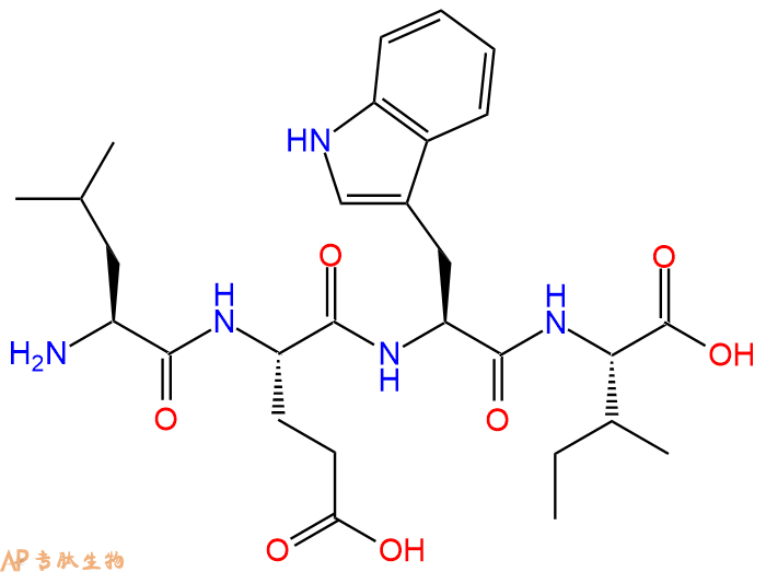 专肽生物产品H2N-Leu-Glu-Trp-Ile-OH