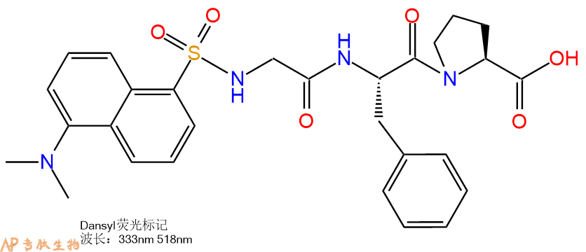 专肽生物产品Dansyl-Gly-Phe-Pro-OH