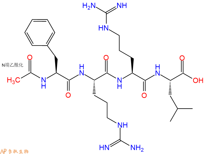 专肽生物产品Ac-Phe-Arg-Arg-Leu-OH