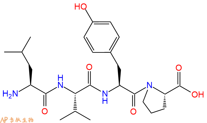 专肽生物产品H2N-Leu-Val-Tyr-Pro-OH