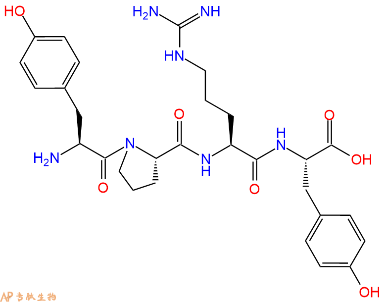专肽生物产品H2N-Tyr-Pro-Arg-Tyr-OH