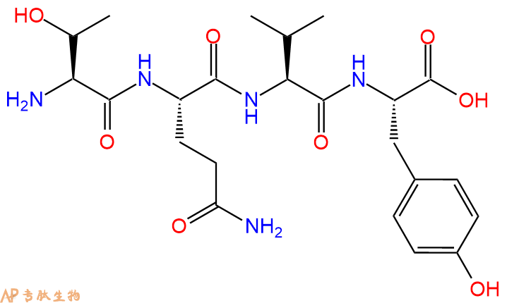 专肽生物产品H2N-Thr-Gln-Val-Tyr-OH