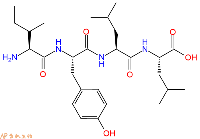 专肽生物产品H2N-Ile-Tyr-Leu-Leu-OH