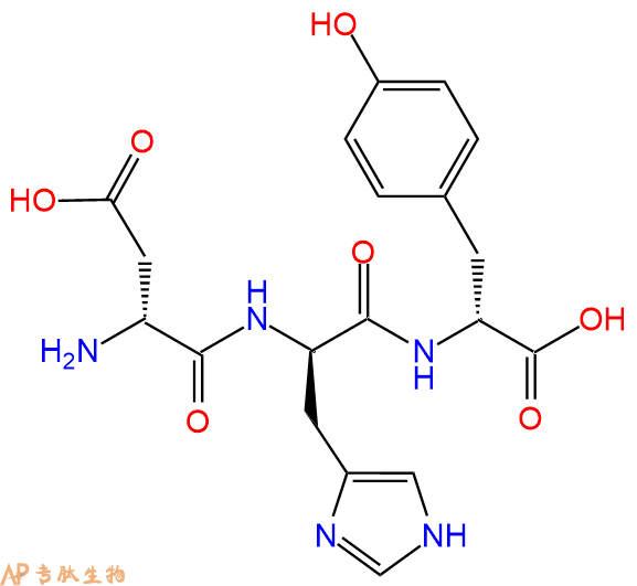 专肽生物产品H2N-DAsp-DHis-DTyr-OH