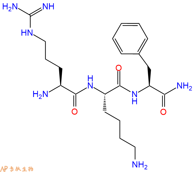 专肽生物产品H2N-Arg-Lys-Phe-CONH2