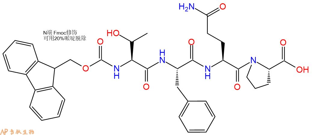 专肽生物产品Fmoc-Thr-Phe-Gln-Pro-OH